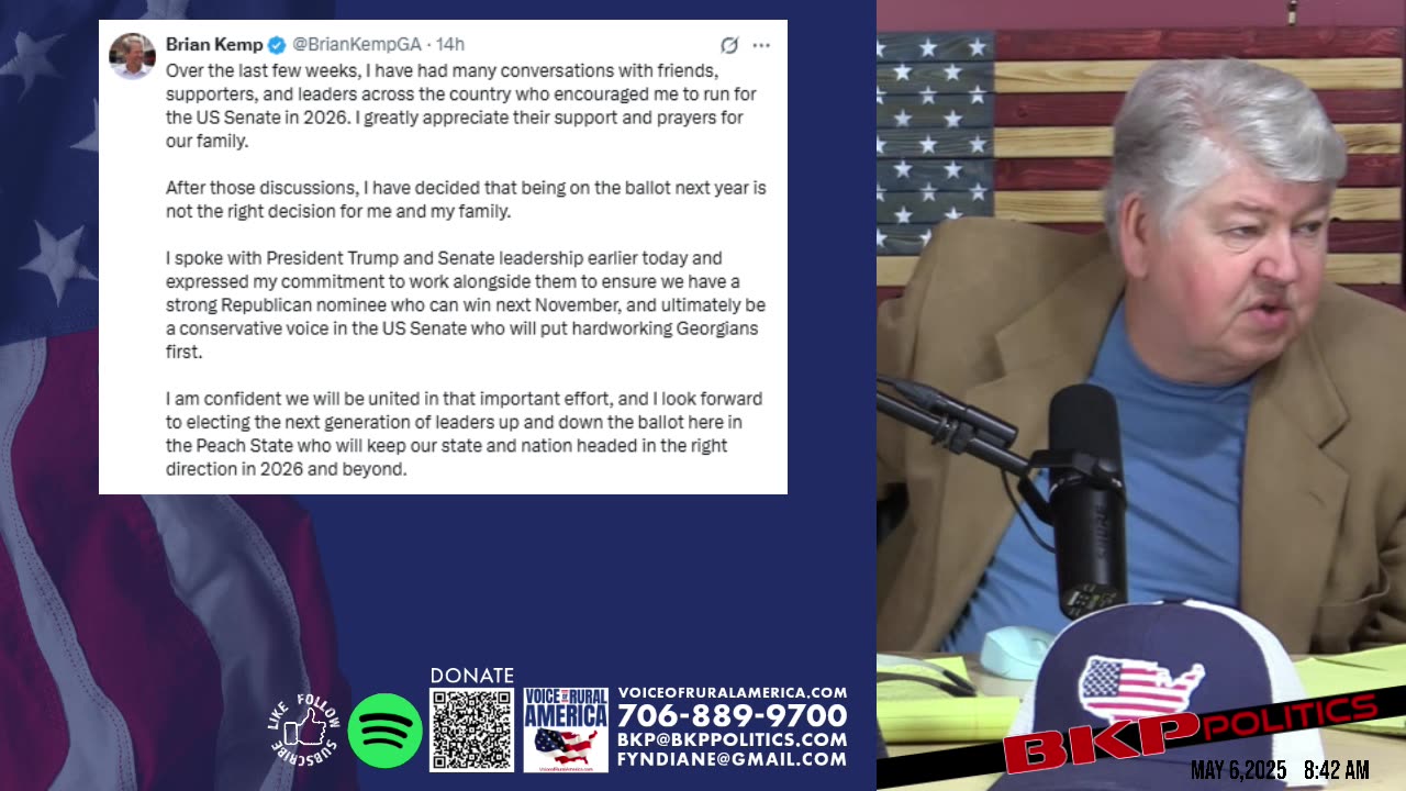 Kemp’s Senate Exit Stir Georgia’s Political Landscape