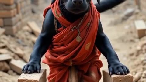 hardworking dog
