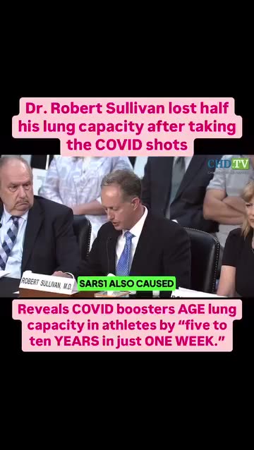 Dr. Robert Sullivan lost half his lung capacity after taking the COVID shots C