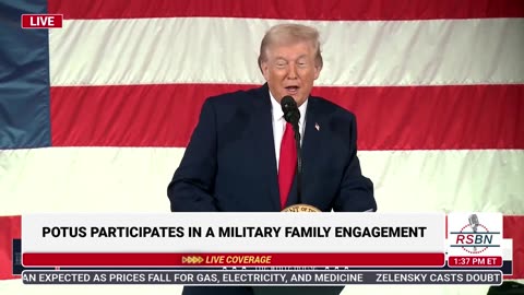 WATCH: President Trump Thanks Military Members and Family While Covering Recent Successes - 02/13/26