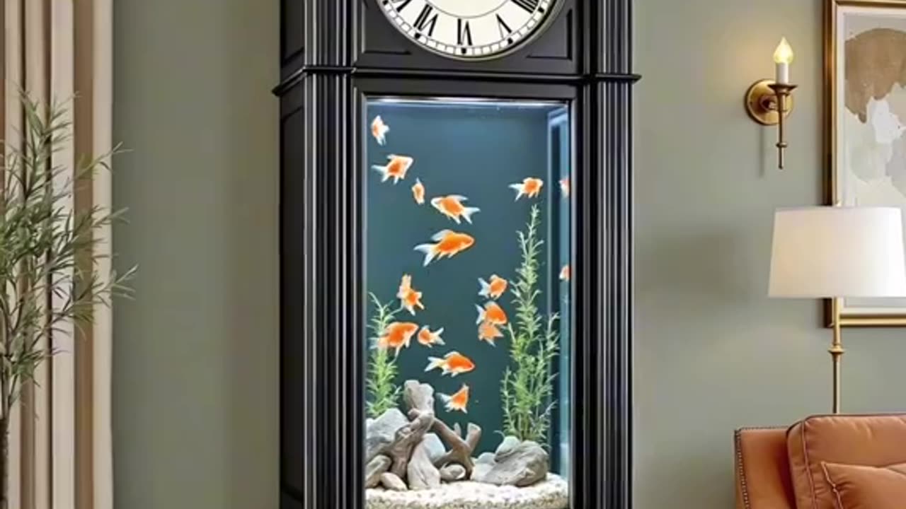 GRANDFATHER CLOCK 🤯AQUARIUM