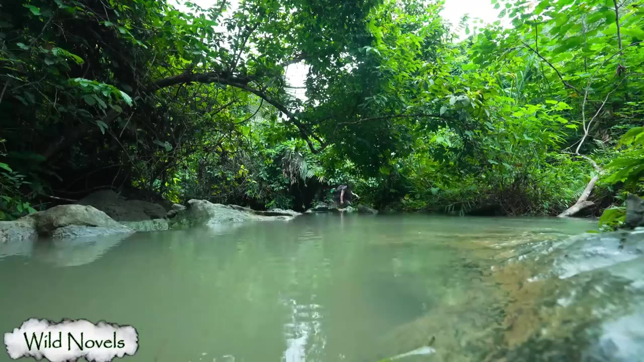From Nothing to Shelter – 7 Days Building a Jungle A-Frame Cabin by Han