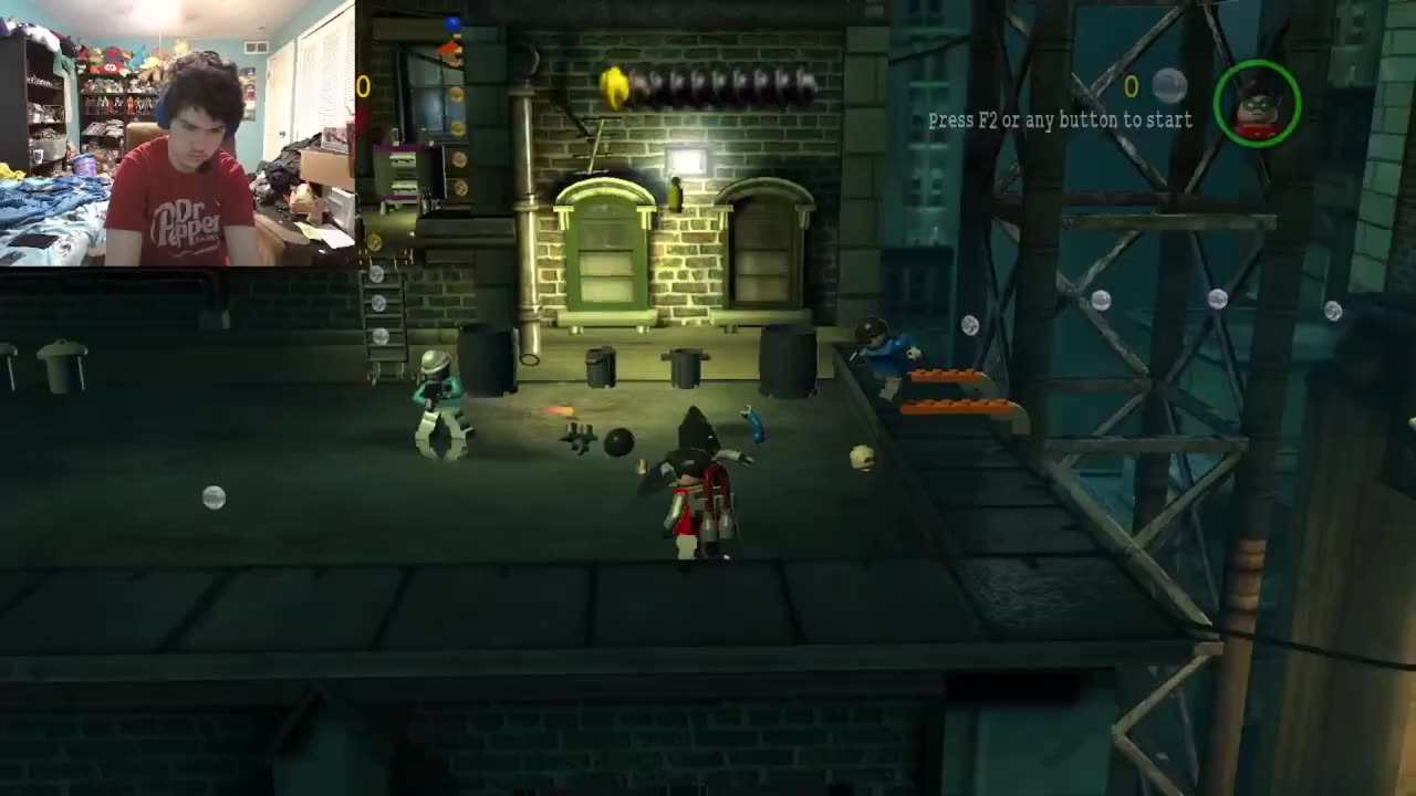 Carson gaming play Lego batman the video game part 2