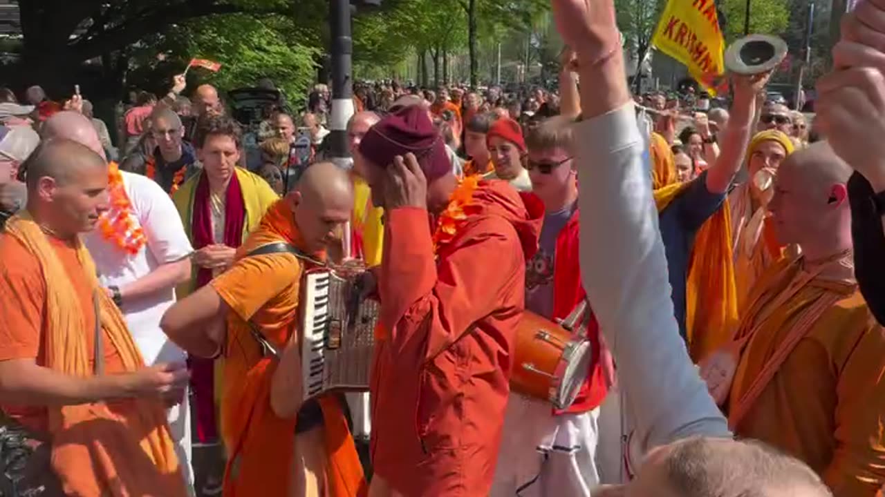 Maha Harinam Sankirtan in Amsterdam, Netherlands April 2025