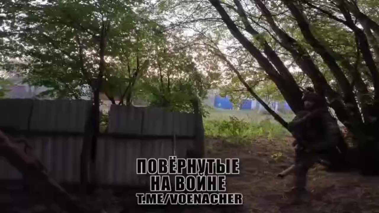 Archive footage from the enemy side