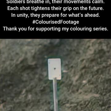 British Troops Sharpening Aim — Rifle Training #ColourisedHistory