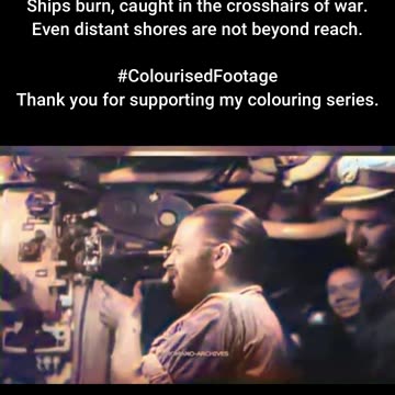 Silent Threat Submarines Approach the Coast 1942 #ColourisedHistory