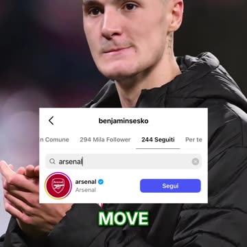 Benjamin Sesko has dropped a HUGE transfer hint