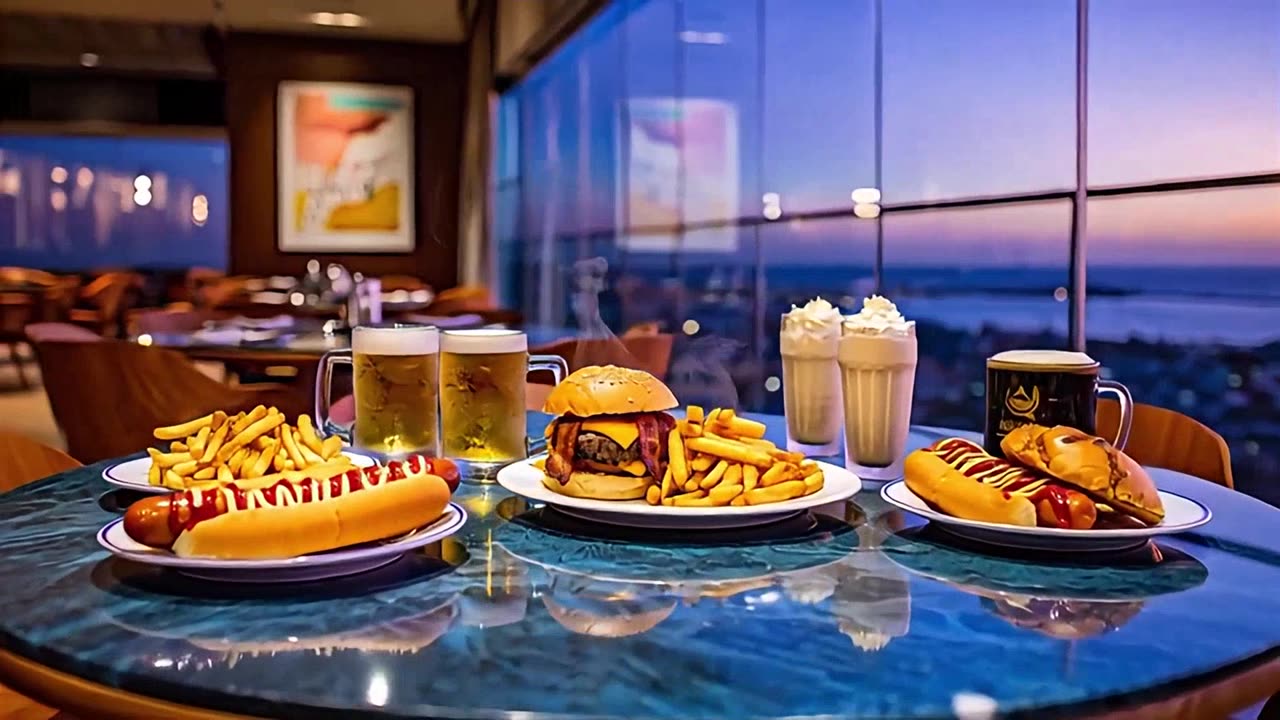 Caramelized Onion and Swiss Cheese Burger