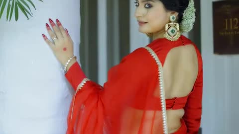 Red saree|| red rose 🌹🌹🌹🌹🌹🌹