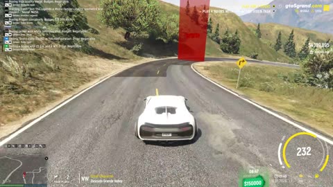 GTA V - Grand RP EN1 - Bugatti Chiron - Regresso ás Corridas de Rua - Sargento Rodrigues - 17-01-26