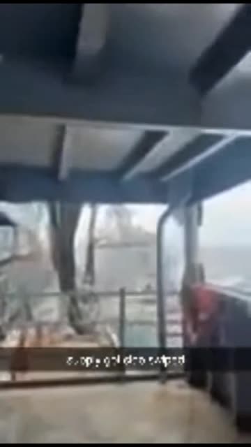 New footage captures the moment USS Truxtun and USNS Supply collide in the Caribbean Sea.