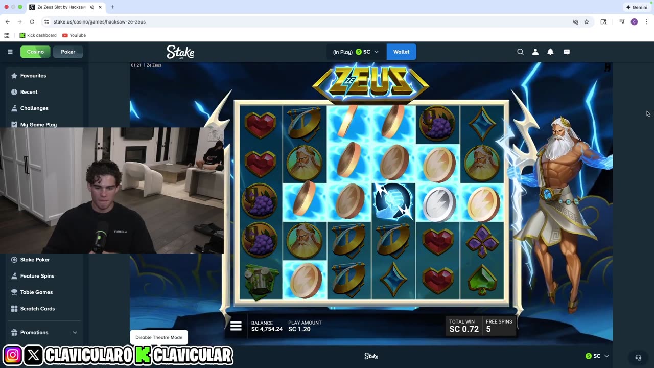 Clavicular Gambling Spree