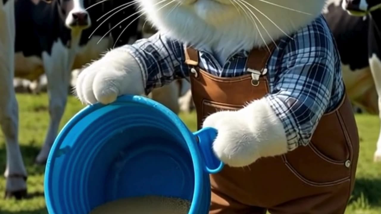 "Cat + Bucket = Guaranteed Fun!"