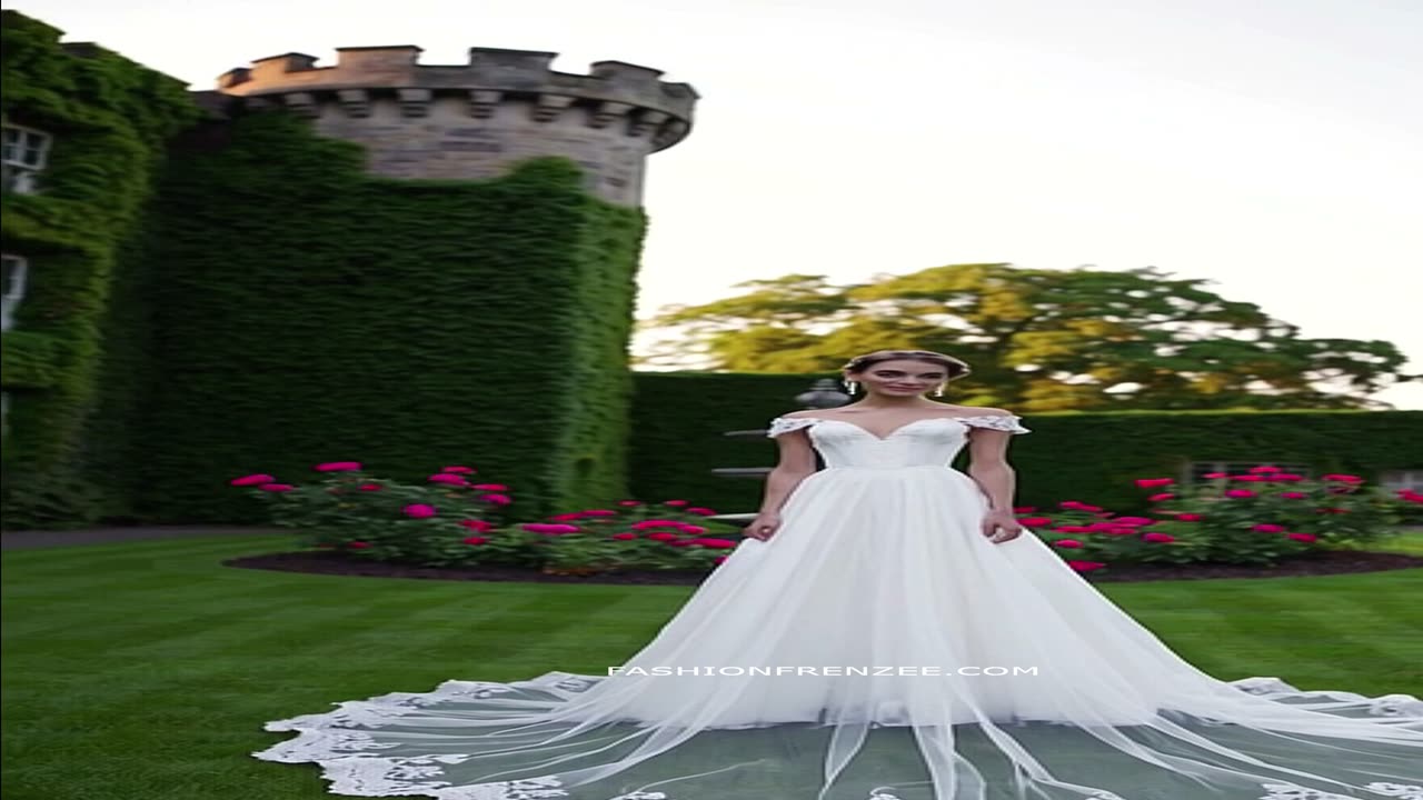 Princess bridal dress with crystal-encrusted bodices that catch every light ✨