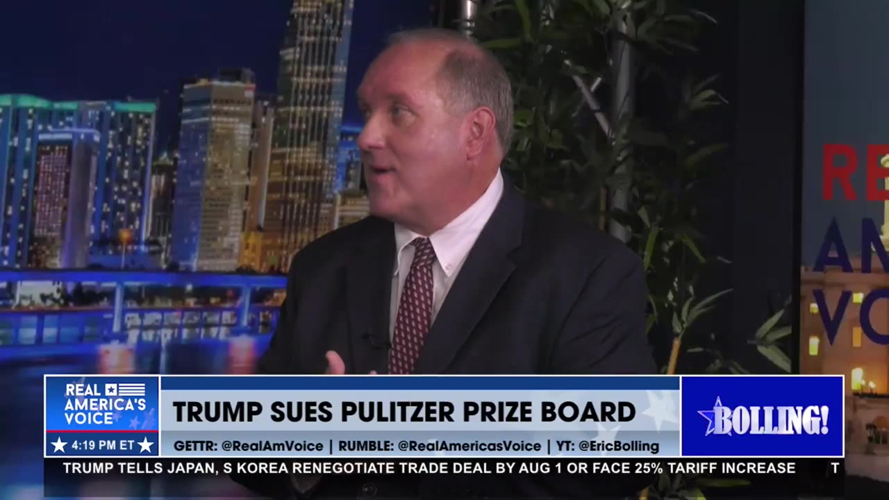 TRUMP SUES THE PULITZER BOARD