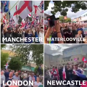 ‼️Massive protests all over Britain today to close the borders due to mass immigration.