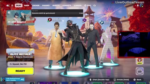 Fortnite GameTIme!Come Join The Outlaw Family!!