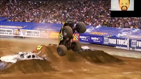 Monster Jam 2010 Crashes and Highlights (REACTION) (Part 2)