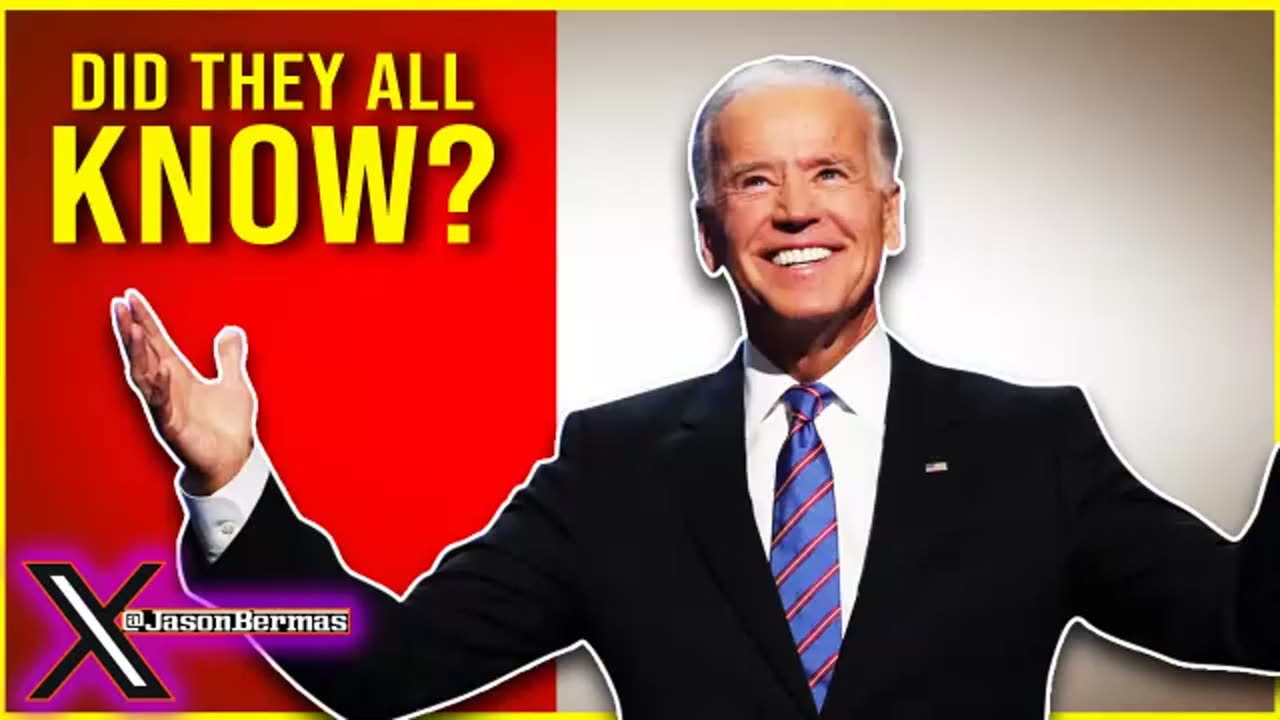 Of Course They Knew About Biden...He Even Said It!!!