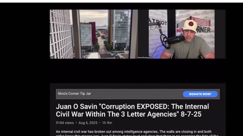 Juan O Savin on Nino's corner 8/6/25