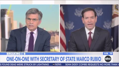 Marco Rubio schools ABC George Stephanopoulos, says no one died because USAID was shut down