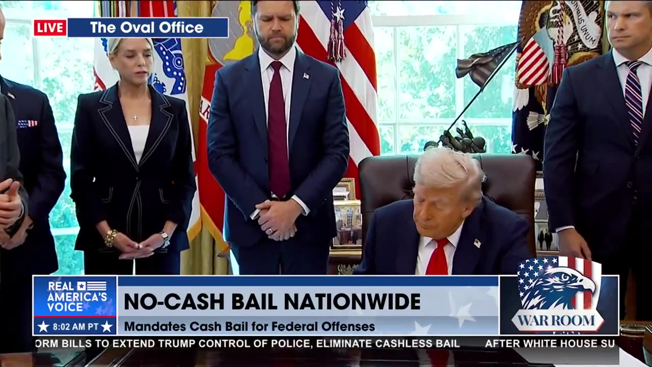 NO CASH BAIL NATIONWIDE EO SIGNED BY POTUS