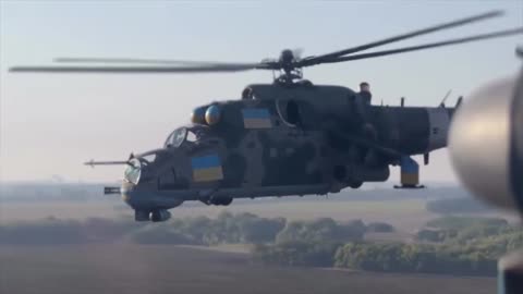 Incredible Footage from Pair of Ukrainian Attack Helicopter