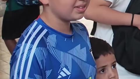 Little kid trying to do a Pokemon Trade Up Challenge