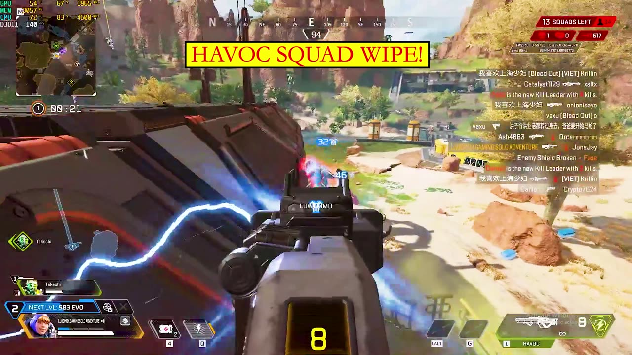 HAVOC Beam Melts Whole Squad! 💥 | Apex Legends