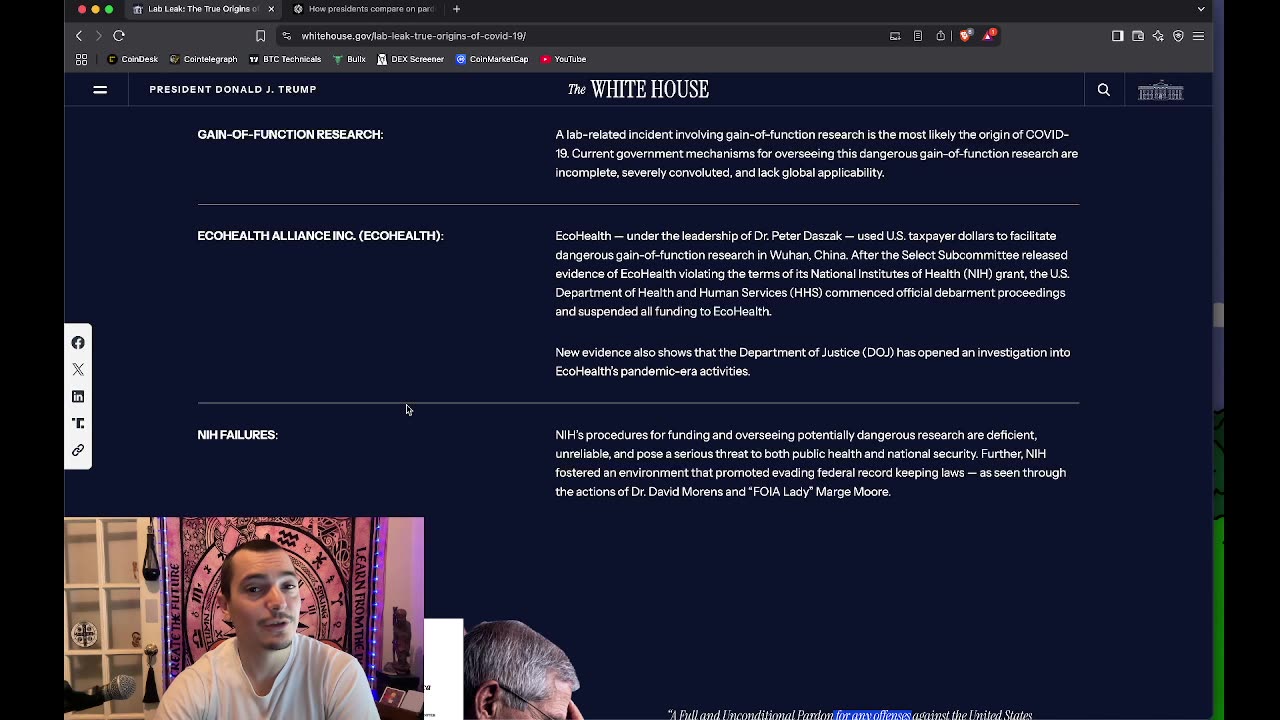 White House website finally reveals TRUTH about Covid 19?