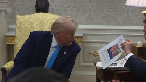 Trump Shows A Video Calling For Death Of White Farmers After South African President Denies Genocide