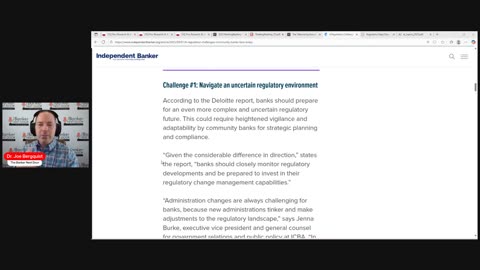 What are some regulatory challenges community banks are facing?