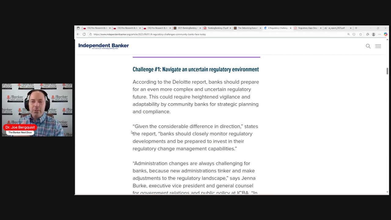 What are some regulatory challenges community banks are facing?