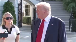 President Trump Speaks with Reporters Before Leaving for Glascow, Scotland, July 25, 2025