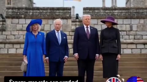 Trump's diaper leaked on visit to the United Kingdom...