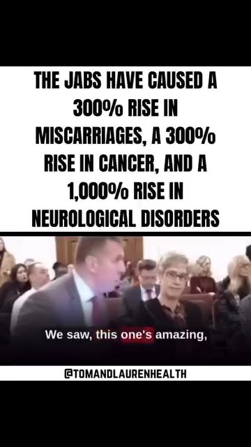 THE JABS 300% RISE IN MISCARRIAGES, A 300% RISE IN CANCER