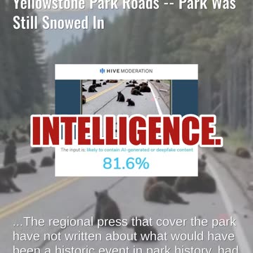Fact Check: FAKE Image Is Not Proof Of A March 2025 Bear Blockade Of Yellowstone Park Roads
