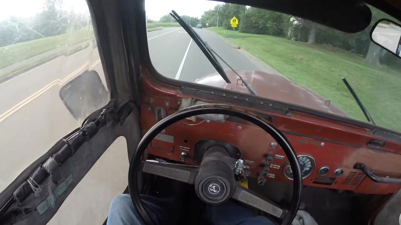 Jeep CJ5 Cold Start and Test Drive