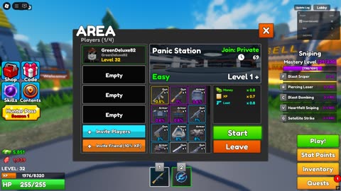 Roblox: Zombie Hunter Panic Station Easy Gameplay
