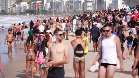 Lady Gaga fans converge on Brazil beach ahead of free concert