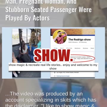 Fact Check: Video With Military Man, Pregnant Woman And Stubborn Passenger On Bus NOT Real -- Actors