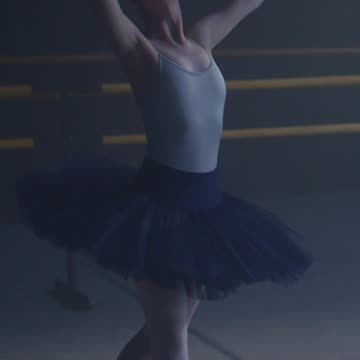 Ballerina Performing Graceful Movements