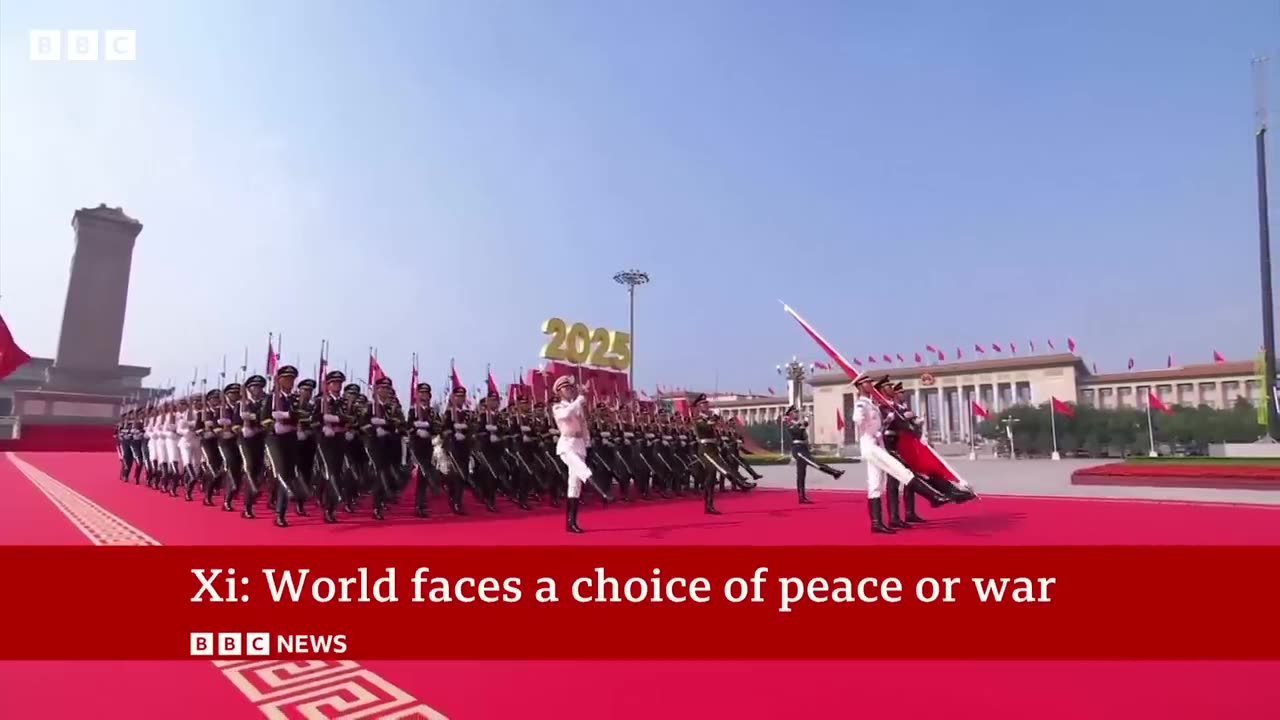 China unveils new weapons in massive parade attended by Vladimir Putin and Kim Jong Un _