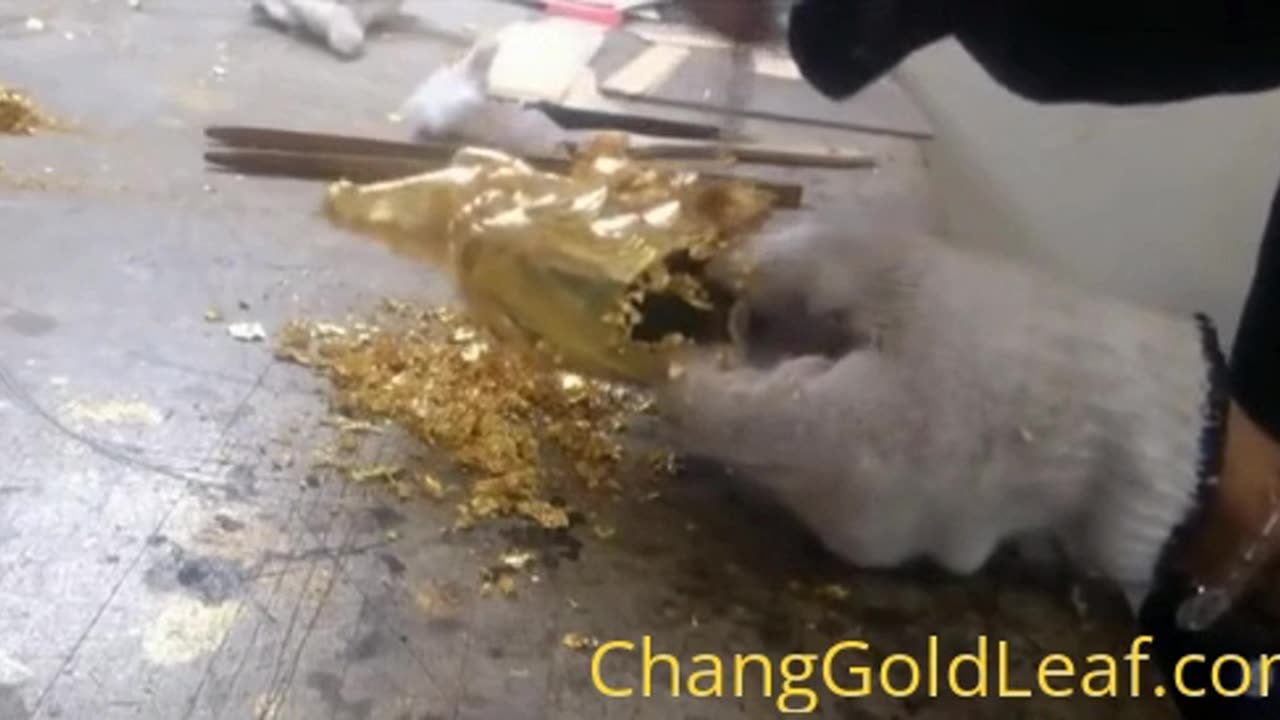 Gold Leaf Sheets Video Tutorial Demonstration