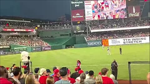 7th inning stretch @ Nationals Park July 3rd take2