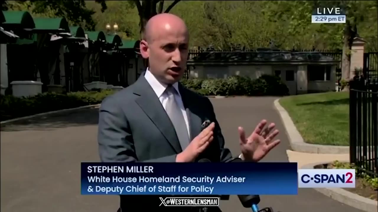 Stephen Miller refuses to stay inside the lines the corporate press draw up for these press avails: