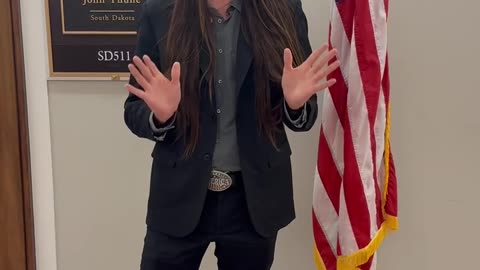 Stopped by Senator Thune’s DC office to deliver a peaceful message vote on the SAVE Act.