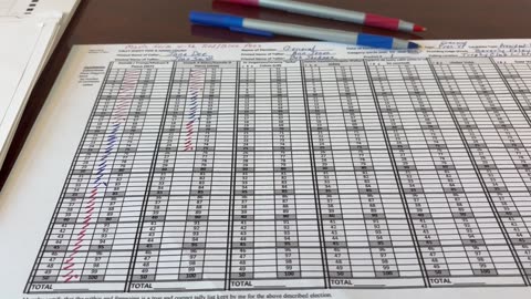 Chap65 Hand Count Instructions Video16, Alternate SOS Approved Tally form - Marking the form part5