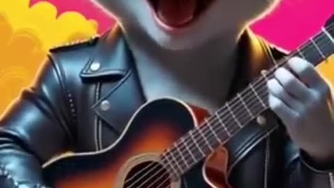 "The Rockin' Rat: Shredding the Stage Underground" #viralvideo#shorts#ai#mouse#music#guitar#rock